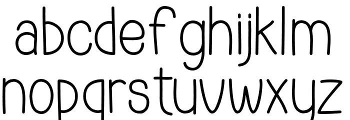 Hoam Font LOWERCASE