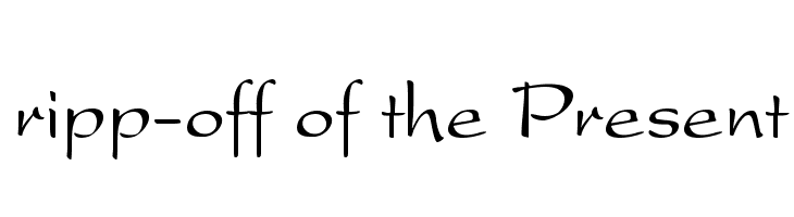 ripp-off of the Present  免费字体下载
