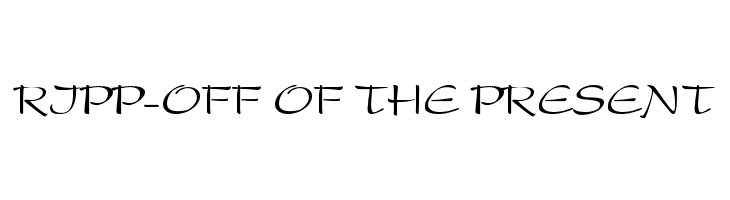 ripp-off of the Present  नि: शुल्क फ़ॉन्ट्स डाउनलोड