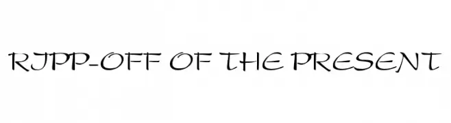 ripp-off of the Present  नि: शुल्क फ़ॉन्ट्स डाउनलोड