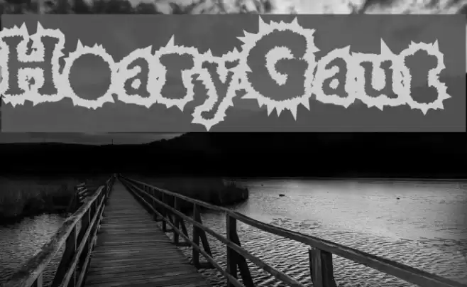 HoaryGaut Font examples