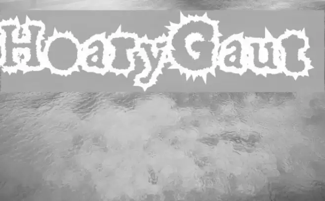 HoaryGaut Font examples