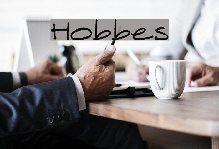 Hobbes Font examples