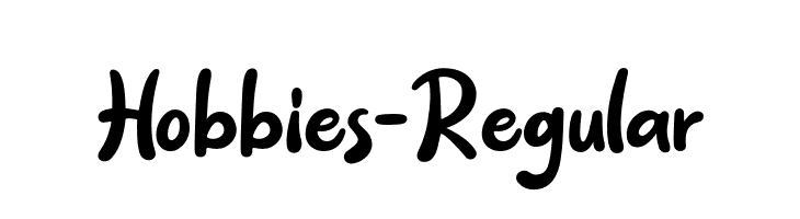 Hobbies-Regular  Frei Schriftart Herunterladen