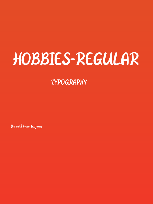 Hobbies-Regular Poster