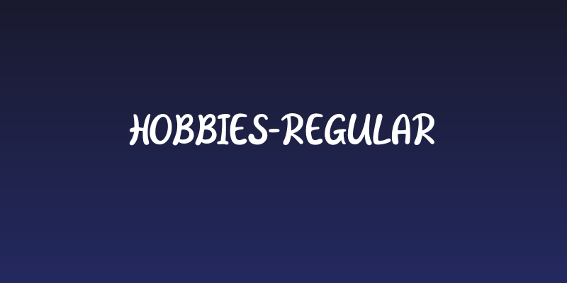 Hobbies-Regular Social Header