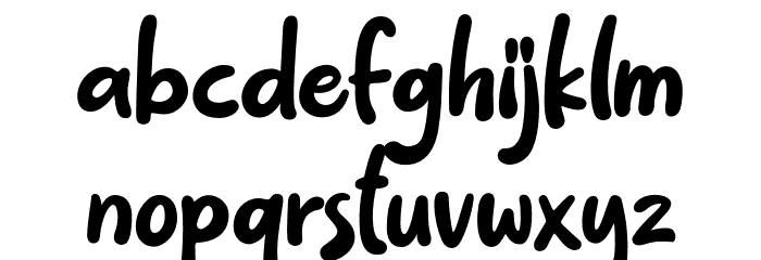 Hobbies-Regular Font LOWERCASE