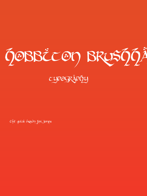 Hobbiton BrushhandHobbiton brush Poster