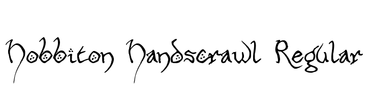 Hobbiton Handscrawl Regular  नि: शुल्क फ़ॉन्ट्स डाउनलोड