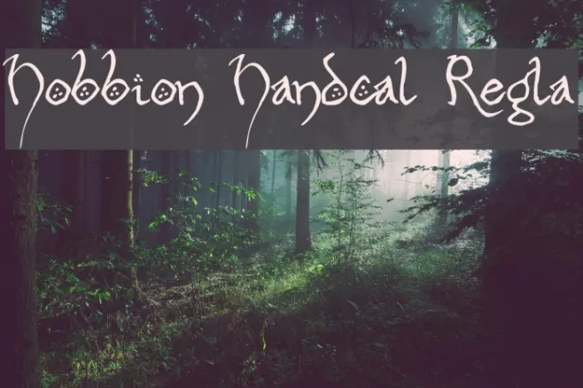 Hobbiton Handscrawl Regular Example 2