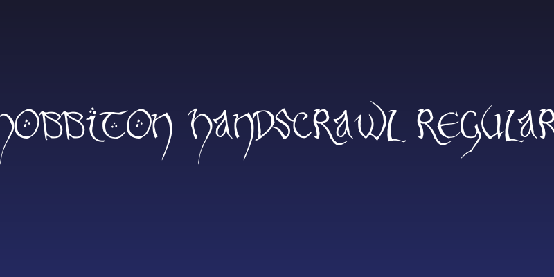 Hobbiton Handscrawl Regular Social Header