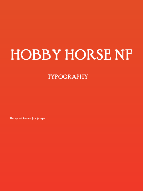 Hobby Horse NF Poster