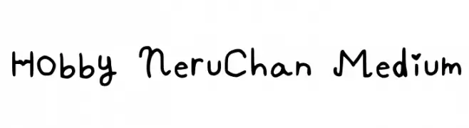Hobby NeruChan Medium  Frei Schriftart Herunterladen
