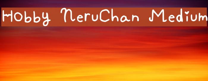 Hobby NeruChan Medium Font examples