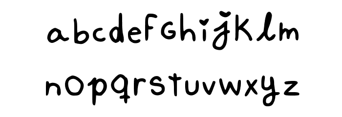 Hobby NeruChan Medium Font LOWERCASE