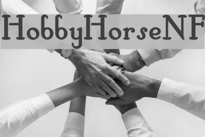 HobbyHorseNF Font examples