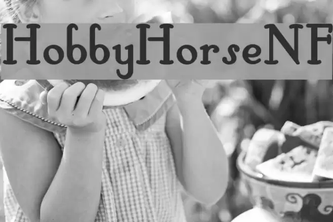 HobbyHorseNF Font examples
