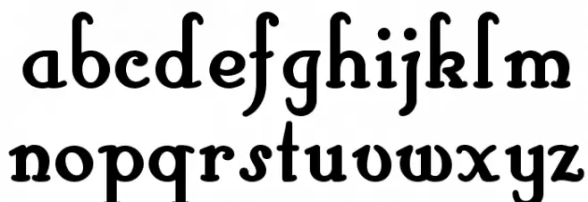 HobbyHorseNF फ़ॉन्ट लोअरकेस