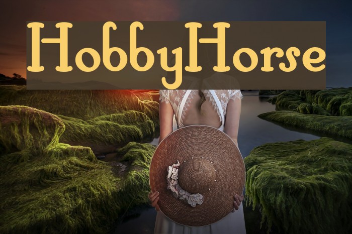 HobbyHorse Font examples