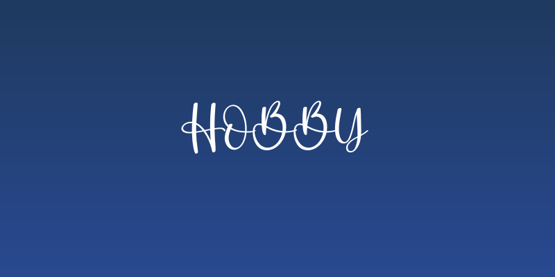 Hobby Social Header