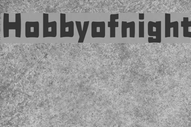 Hobbyofnight Font examples
