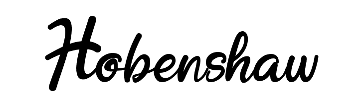 Hobenshaw  フリーフォントのダウンロード