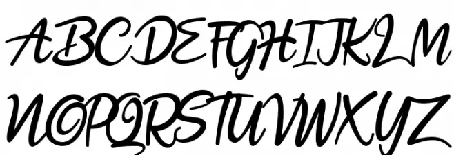 Hobenshaw Font UPPERCASE