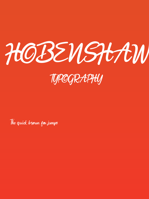 Hobenshaw Poster