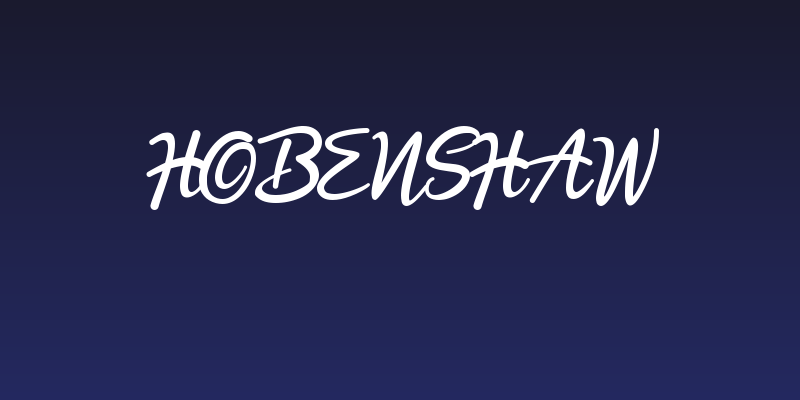 Hobenshaw Social Header
