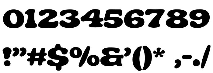 Hoblegum Regular Font OTHER CHARS