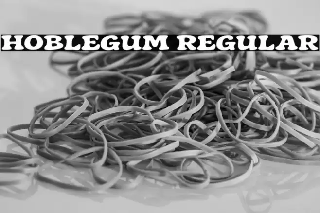 Hoblegum Regular Font examples