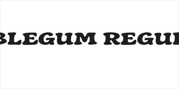 Hoblegum Regular Logo