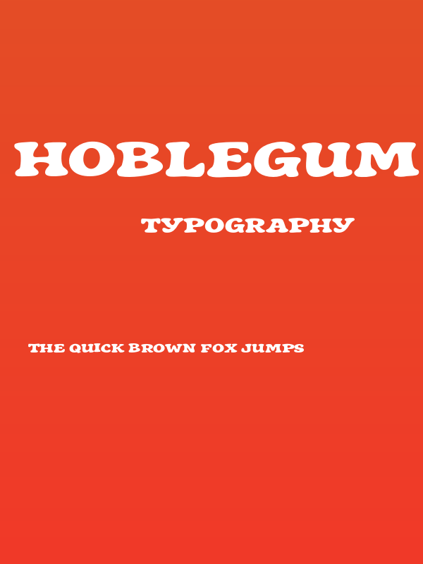 Hoblegum Regular Poster