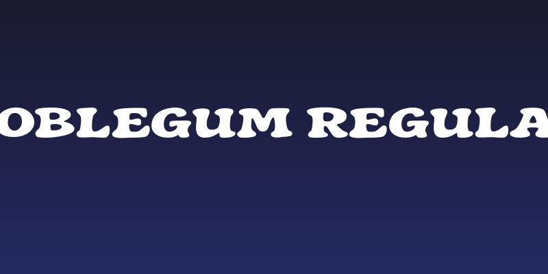 Hoblegum Regular Social Header