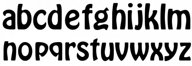 Hobo Font LOWERCASE