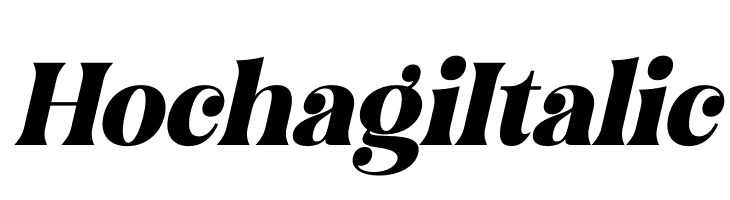 Hochagi Italic  les polices de caractères gratuit tlcharger