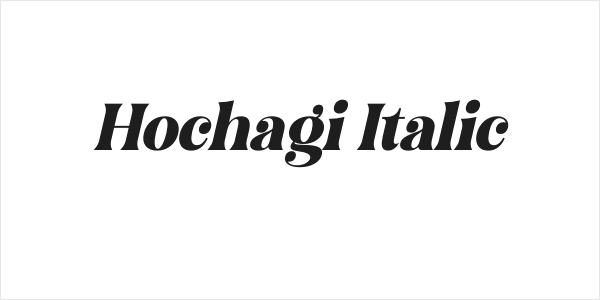 Hochagi Italic Logo