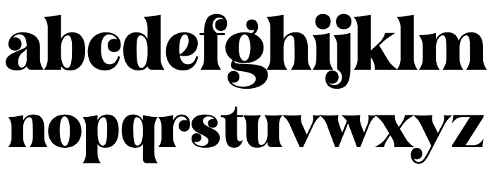 Hochagi Font LOWERCASE