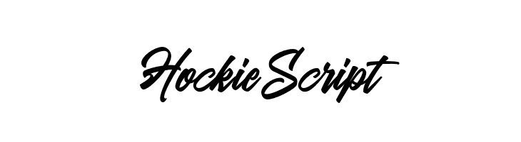 HockieScript  Free Fonts Download