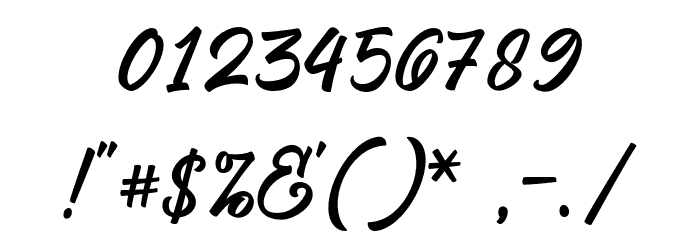 HockieScript Font OTHER CHARS