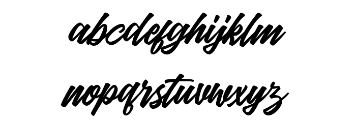 HockieScript Font LOWERCASE