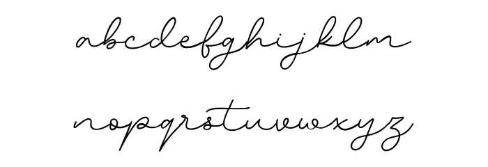 Hockleys Free Regular Font LOWERCASE
