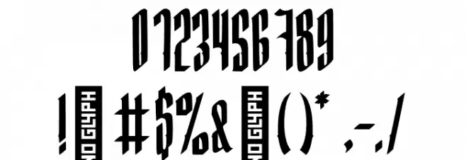 Hocrux Regular Font OTHER CHARS