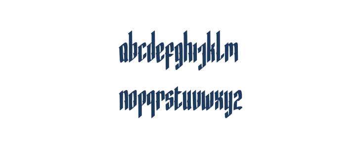 Hocrux Regular Lowercase