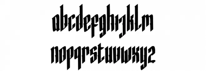 Hocrux Regular 字体 小写
