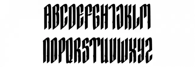 Hocrux Regular Шрифта ВЕРХНИЙ