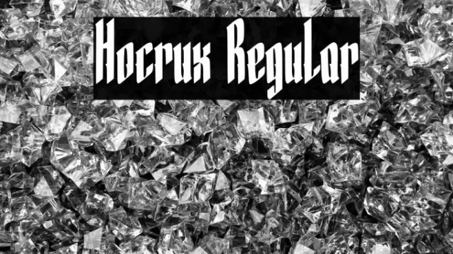 Hocrux Regular Шрифта examples