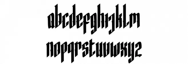 Hocrux Regular Шрифта строчной