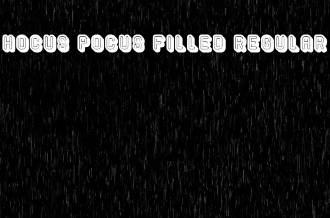 Hocus Pocus Filled Regular Example 1