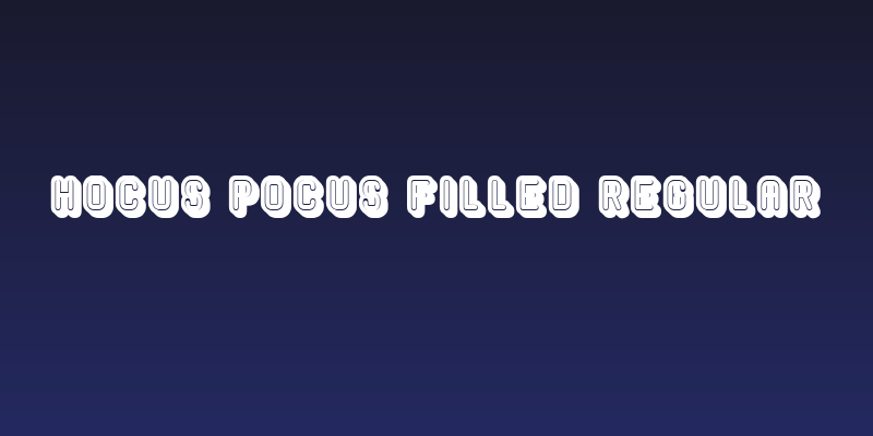 Hocus Pocus Filled Regular Social Header